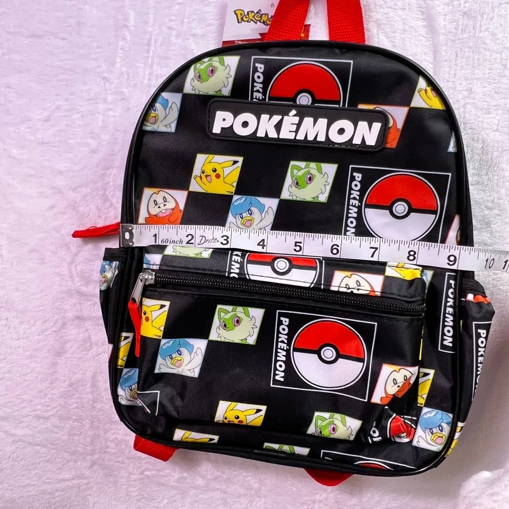 Pokemon Bioworld Mini Backpack Pikachu Sprigatito Quaxly Fuecoco Black NWT